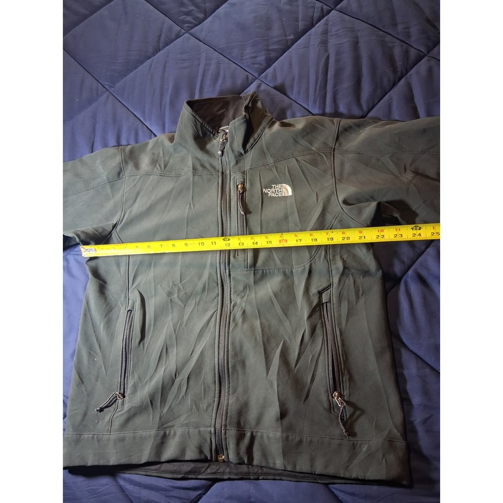 The North Face Apex Bionic Softshell Jacket Mens Medium Green Full Zip Windproof - Picture 2 of 6